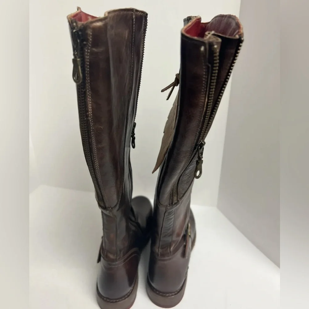 Bedstu Womens Glaye Wide Calf Tall Boot Rustic 8.5 M - Picture 4 of 6